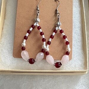 Chic Beaded Teardrop Earrings